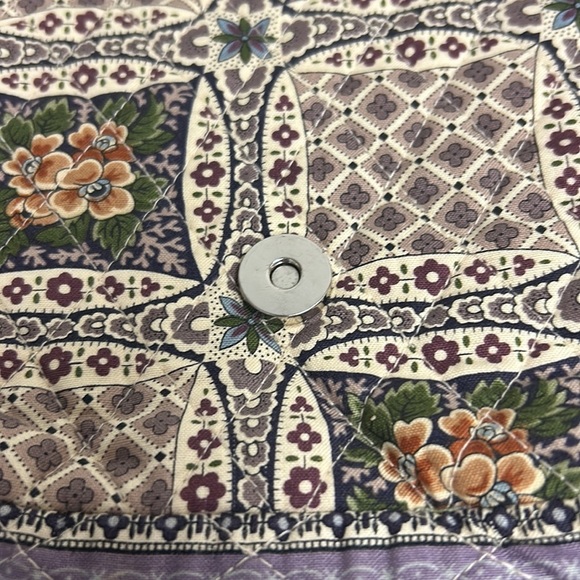 Quilted Crossbody Purse Cottage Core Navajo Floral Boho Grandmacore Multicolor - Picture 6 of 12